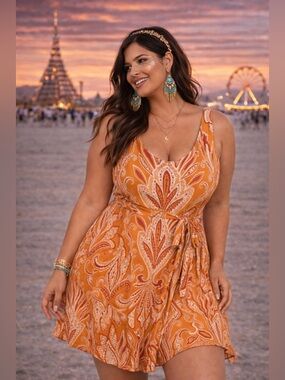 🔥5/$35🔥Loft Paisly Dress- Size L